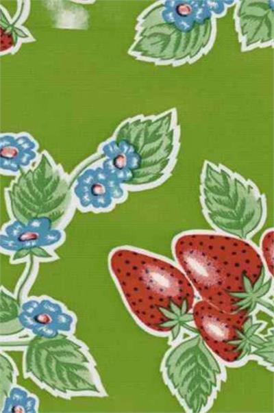 Forever Summer on Green Oil Cloth, Yardage