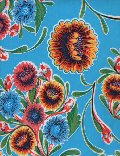 Blooms on Light Blue, Yardage Blooms on Light Blue, Yardage
