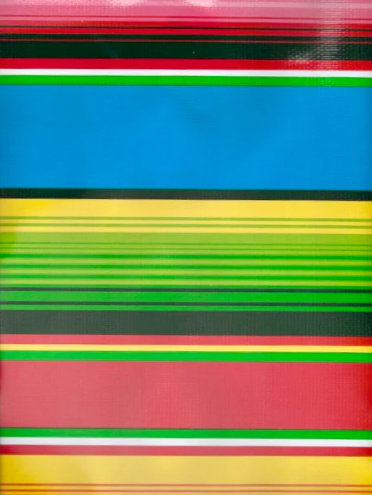 Serape on Light Blue Oil Cloth, Full Bolt