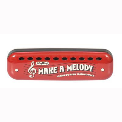 Schylling Toys Make-A-Melody Learn to Play Harmonica #LPH Schylling Toys Make-A-Melody Learn to Play Harmonica #LPH Schylling's Learn To Play Harmonica is a quality beginner's instrument that remains inexpensive. Tuned in the key of C, the Blues Band harmonica sounds great for any style of music. Pocket sized a