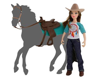 Breyer Horses Classics Size Natalie Cowgirl Rider Doll #62025 Meet Breyer Horses newest rider for Classics Size and Freedom Series model horses! Natalie, Breyer's new 6” articulated Western rider doll, is dressed in the latest cowgirl cool and is ready to saddle up. This set includes a 6” articulated rider, Western