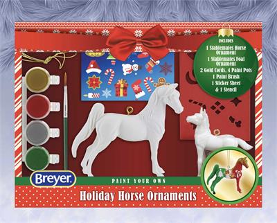 Breyer Horses 2021 Paint Your Horse Ornament Craft Kit #700721 The holiday season is about making memories with family and friends as you join in festive celebrations. Breyer is excited to introduce a new Paint Your Horse Craft Kit