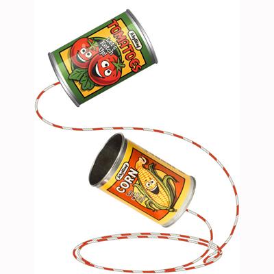 Schylling Toys Classic Tin Can Telephone Set #TCT  The Tin Can Phone from Schylling Toys is the perfect nostalgic toy for children. Featuring 2 tin cans attached by a taut string, kids will love trying it out and listening as their voices pass through. Ca