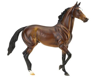 Breyer Horses Traditional Size Thoroughbred Tiz the Law #1848 The making of a successful racehorse is equal parts breeding, training, and magic! Tiz showed speed and charisma on the track! Thoroughbred Tiz the Law (Constitution x Tizfiz) is owned by Sackatoga Stable.