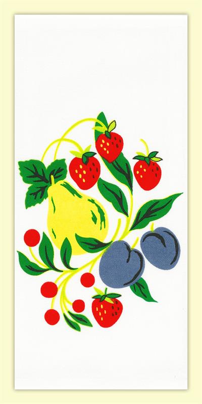 Red and White Kitchen Retro Fruit Group Flour Sack Towel 100% Cotton Red and White Kitchen Retro Fruit Group Flour Sack Towel 100% Cotton