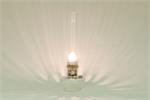 Safe non electric kerosene mantle lamp for indoor use on shelf, mantle, or table