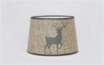 Bring a touch of rustic charm to any lamp. This new shade from Aladdin features a majestic buck deer silhouette on a warm burlap textured background. 12