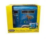 Breyer Horses Traditional Size Two Horse Trailer, Blue #2617