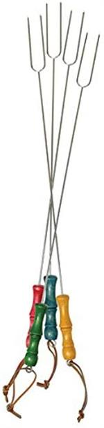 These fresh and vibrant forks are perfect for summertime get-togethers. Forks have turned wood handles in 4 different primary colors for a distinctive cottage retro look. S’more making here we come! 22