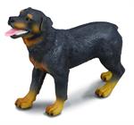 Rottweiler dog toy figurine