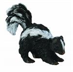 Although they have excellent senses of smell and hearing, they have poor vision, being unable to see objects more than about 3 m (10 ft) away. Woodlands Skunk figure measures 2.2