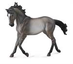 trotting toy horse, silver dun, grulla, or grullo dun color