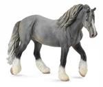 Gray, Dapple Grey, Steel Grey Walking Draft Horse toy figure