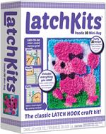 The classic craft kit is back! Latch Kits are a fun, easy-to-learn activity—just loop, hook, and pull! The color coded canvas makes starting a snap while ensuring you'll never lose your place no matter how long you put down your project.