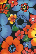 London on Black Oil Cloth, Full Bolt