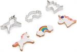 Fun-to-decorate Unicorn and Rainbow-themed designs featuring Unicorn head, Unicorn and rainbow with clouds for magical, mythical, fantasy-filled treats! Perfect cookie cutter shapes to add that magical touch to kids birthday parties, graduation parties an