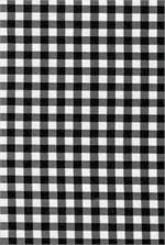 Oilcloth yardage in classic Americana gingham checks. It doesn't get more traditional than this. We stock multiple colors to match your decor. Each individual check is about 1cm in diameter.