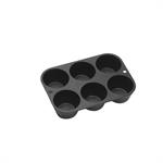 Lodge Mfg. Cast Iron Muffin Pan #L5P3  Lodge Muffin Pan, made of cast iron for slow, even heating ensures muffins come out hot with a lovely crust. It's seasoned with vegetable oil for a natural, easy-release finish. Impressions are 2.5