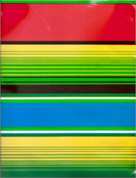 Serape on Red Oil Cloth, Yardage