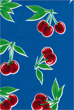 Oilcloth yardage with a classic design of eye-catching cherries. Equal parts country-chic and pin-up rockabilly. Great for your kitchen, on tables, in drawers, and under the sink.