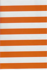 Oilcloth yardage in a wide awning stripe- a summertime classic! Is it circus? Is it contemporary? Up to you! We love them all. These colorful stripes are about 1