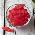 Red Swedish Fish - Soft, Chewy, and Irresistable Classic Candy Flavor.