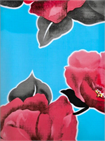 Iceland on Blue Oil Cloth, Full Bolt