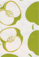 Solvang Green on White Oilcloth, Full Bolt