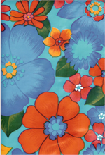 London on Light Blue Oil Cloth, Yardage