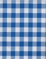 Oilcloth yardage in a big, bold check. A classic picnic design, this print is for the traditionalist who enjoys a large check of 1