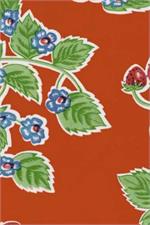 Forever Summer Red Oil Cloth, Yardage