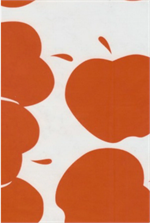 Solvang Red on White Oil Cloth, Full Bolt