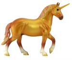 With his head held high and a determined stride, he carries the vibrant energy of the daylight down to his forest home. Solaris has a gorgeously-shaded orange and gold coat, which is perfectly accented by his glittering mane and tail. A vibrant addition t