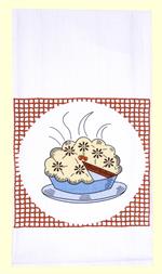 Red and White Kitchen Retro Heavenly Cherry Pie Flour Sack Towel 100% Cotton Towel